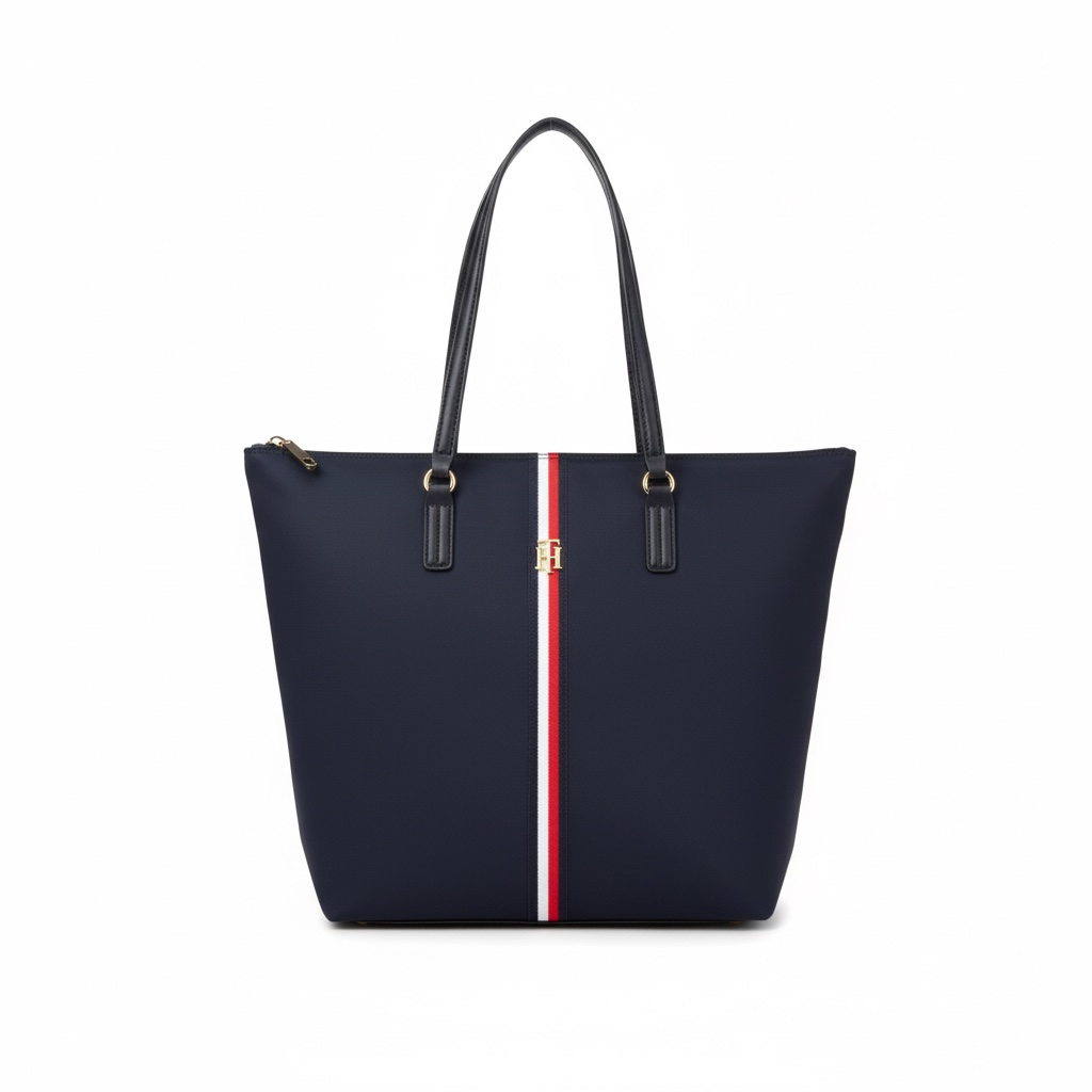 TOMMY HILFIGER STRIPE TOTE BAG