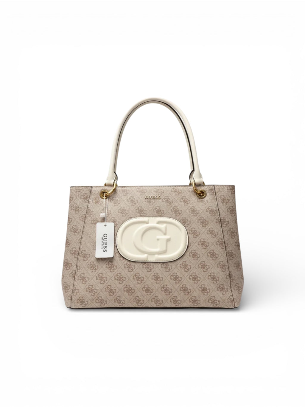 GUESS MONOGRAM SHOULDER TOTE