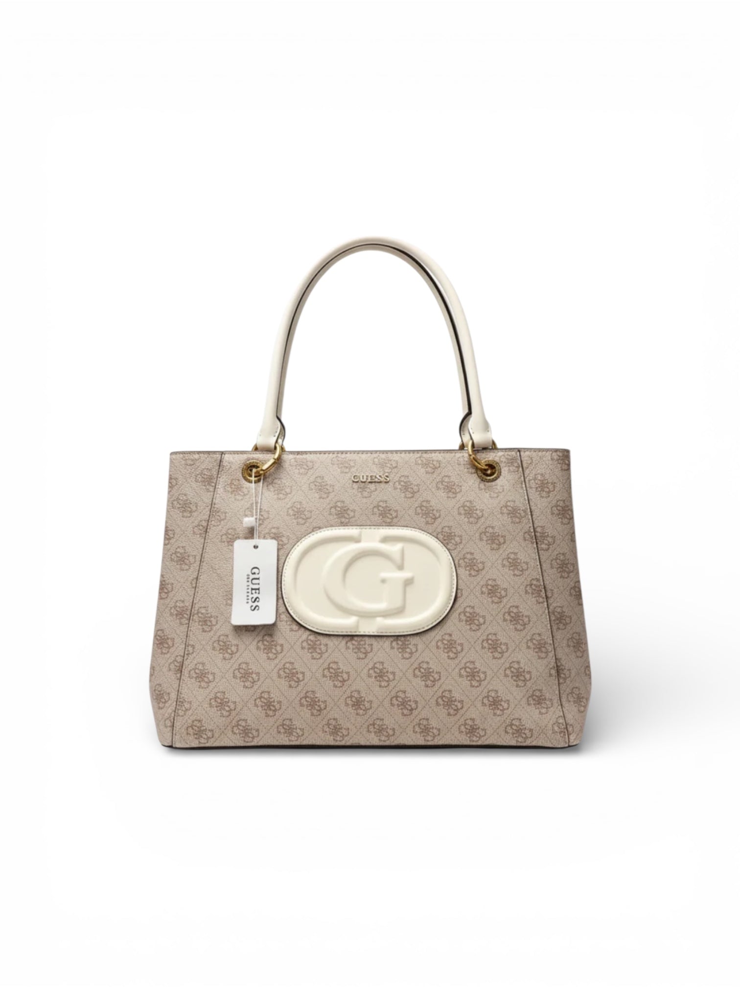 GUESS MONOGRAM SHOULDER TOTE